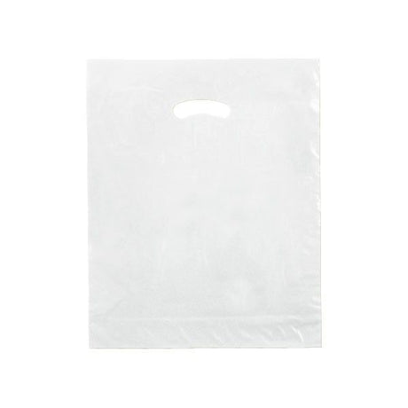 White - Super Glossy Plastic Bag - 15 x 18 x 4"