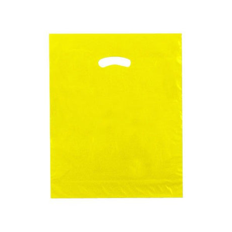Yellow - Super Glossy Plastic Bag - 15 x 18 x 4"