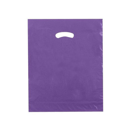 Purple - Super Glossy Plastic Bag - 15 x 18 x 4"