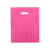 Hot Pink - Super Glossy Plastic Bag - 15 x 18 x 4"