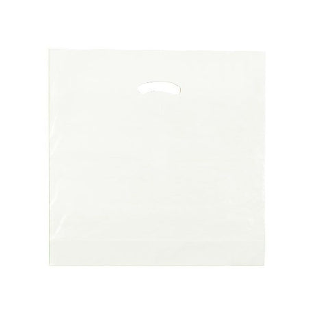 White - Super Glossy Plastic Bag - 18 x 18 x 4"