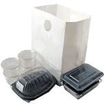 White - Roaster Bag - Cardboard Bottom - 12 x 9 x 16" (2 mil)