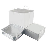 White - Heavy Caker Bag - Cardboard Bottom - 14 x 10 x 14-3/4" (2.25 mil)