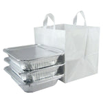 White - Half Tray Bag - Cardboard Bottom - 14 x 11-1/2 x 12" (3 mil)