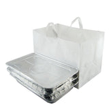 White - Full Tray Bag - Cardboard Bottom - 22 x 14 x 15-1/4" (3.5 mil) - Case/100