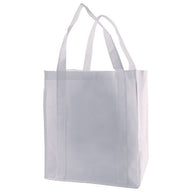 White - Non Woven Grocery Bag - 12 x 8 x 13"