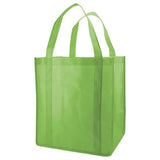Lime - Non Woven Grocery Bag - 13 x 10 x 15"