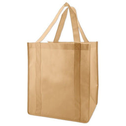Natural - Non Woven Grocery Bag - 13 x 10 x 15"