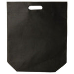 Black - Reusable Die-Cut Tote - 15 x 8" (4 Die-Cut Handle)