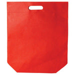 Red - Reusable Die-Cut Tote - 15 x 8" (4 Die-Cut Handle)