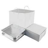 White - Heavy Caker Bag - Cardboard Bottom - 14 x 10 x 14-3/4" (2.25 mil) - Sample/1