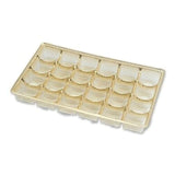 Gold - Ballo Candy Tray - (1 lb) 9-11/16 x 5-3/4 x 1" - 24 Cavity