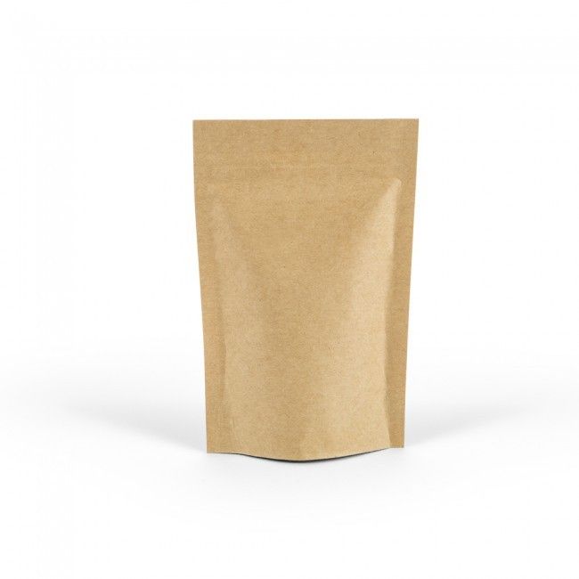 Natural Kraft - Stand Up Zipper Pouch - 4-5/8 x 2 x 7-1/8"