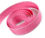 Hot Pink - Saddle Stitch Ribbon - 1" x 50 Yards