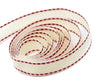 Scarlet - Saddle Stitch Tape Ribbon - 5/8" x 50 Yards