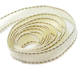 Tan - Saddle Stitch Tape Ribbon - 5/8" x 50 Yards