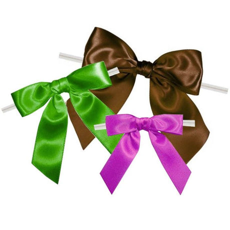 Satin Twist Tie Bows