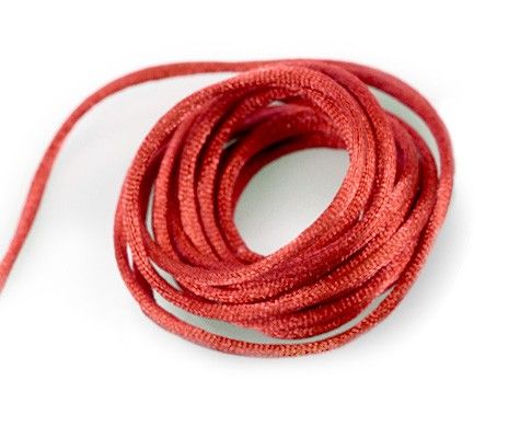 Red - Satin Cord - 100 Yards