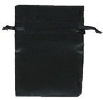 Black - Satin Bag - 3 x 4"