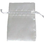 White - Satin Bag - 3 x 4"