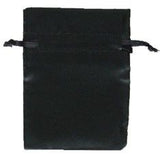 Black - Satin Bag - 4 x 6"