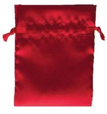 Red - Satin Bag - 4 x 6"