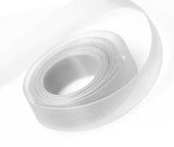 Shell Gray - Sheer Chiffon Ribbon - 7/8" x 100 Yards