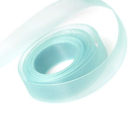 Aqua - Sheer Chiffon Ribbon - 5/8" x 100 Yards