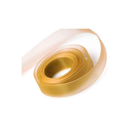 Old Gold - Sheer Chiffon Ribbon - 1-1/2" x 100 Yards