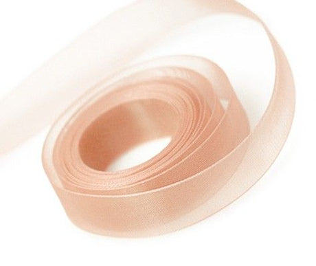 Peach Nectar - Sheer Chiffon Ribbon - 1/4" x 100 Yards