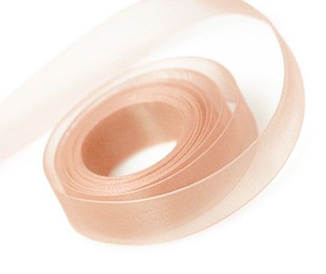 Peach Nectar - Sheer Chiffon Ribbon - 5/8" x 100 Yards