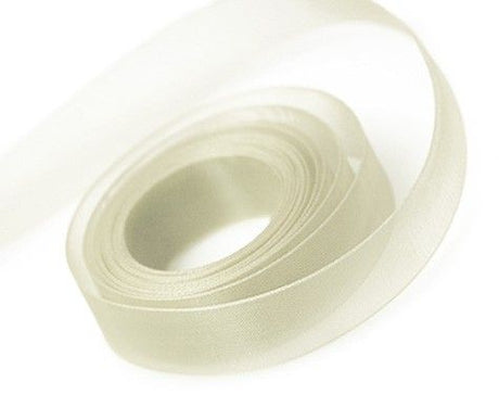 Ivory - Sheer Chiffon Ribbon - 3/8" x 100 Yards