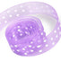 Light Orchid / White Dot - Sheer Confetti Ribbon - 7/8" x 100 Yards