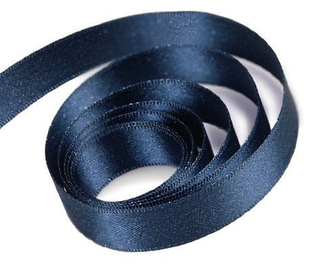 Navy - Silver Sheen Ribbon - 1-1/2" x 50 Yards