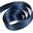 Navy - Silver Sheen Ribbon - 7/8" x 25 Yards