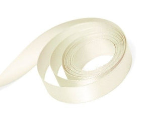 Antique White - Single Face Satin Ribbon - 1/4" x 100 Yards