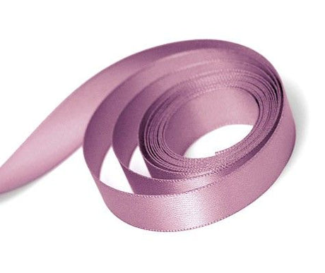 Rosy Mauve - Single Face Satin Ribbon - 5/8" x 100 Yards