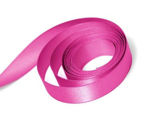 Shocking Pink - Single Face Satin Ribbon - 5/8" x 100 Yards
