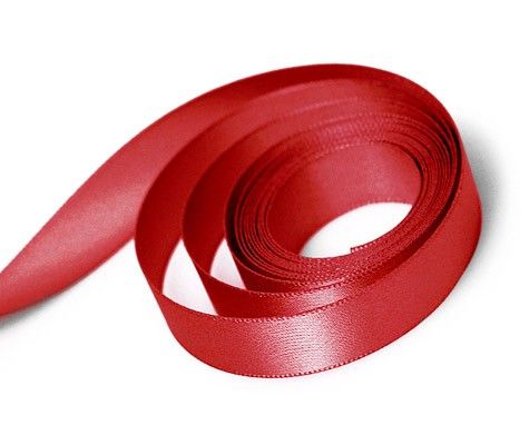 Red - Single Face Satin Ribbon - 1/2" x 100 Yards