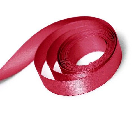 Ruby - Single Face Satin Ribbon - 3/8" x 100 Yards