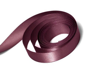 Burgundy - Single Face Satin Ribbon - 1/4" x 100 Yards