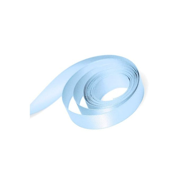 Light Blue - Single Face Satin Ribbon - 5/8" x 100 Yards