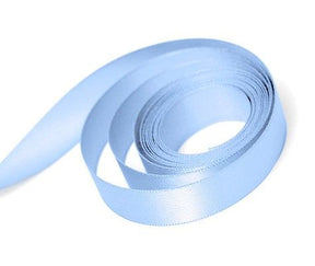 Blue Topaz - Single Face Satin Ribbon - 1/4" x 100 Yards