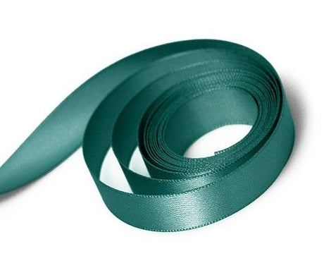 Teal - Single Face Satin Ribbon - 7/8" x 100 Yards