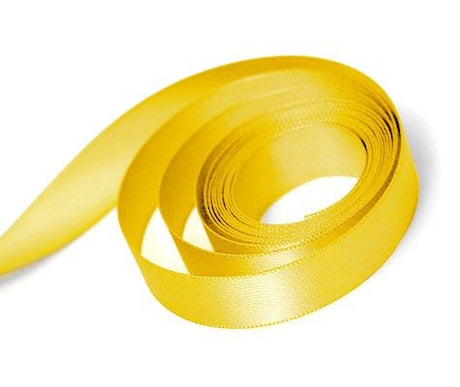 Yellow Gold - Single Face Satin Ribbon - 3/8" x 100 Yards