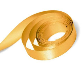 Gold - Single Face Satin Ribbon - 1/4" x 100 Yards