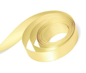 Buttermilk - Single Face Satin Ribbon - 1/4" x 100 Yards