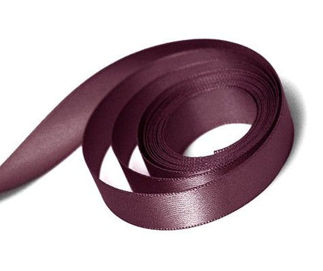 Claret - Single Face Satin Ribbon - 1/2" x 100 Yards