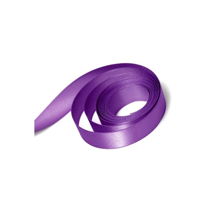 Violet - Single Face Satin Ribbon - Box & Wrap
