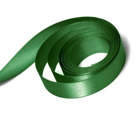 Green - Single Face Satin Ribbon - 1/2" x 100 Yards